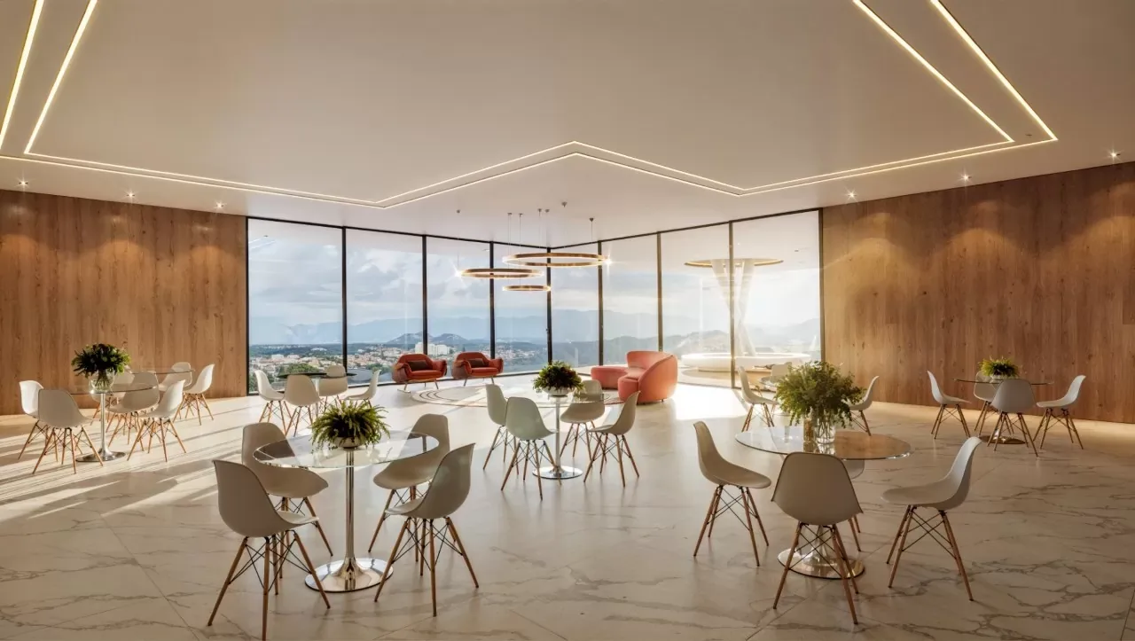Salão de Festas com Arquitetura Sofisticada — Lauto's Residencial